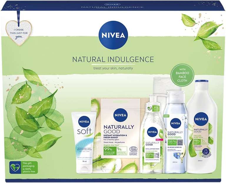 NIVEA Natural Indulgence Gift Set (6 Pieces), Gorgeous NIVEA Gift Set £10 @ Amazon