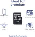 1TB - Integral UltimaPRO A2 V30 High Speed Micro SD Card (SDXC) UHS-I U3 + Adapter - 180/150MB/s R/W - £105.96 Delivered @ MyMemory