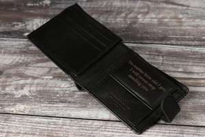 Personalised Men Wallet, Genuine Soft Black Leather Wallet - £10.46 sold by Walletree @ Etsy