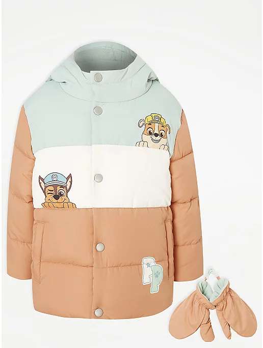 PAW Patrol Colour Block Padded Coat £10 + Free click and collect @ George (Asda)