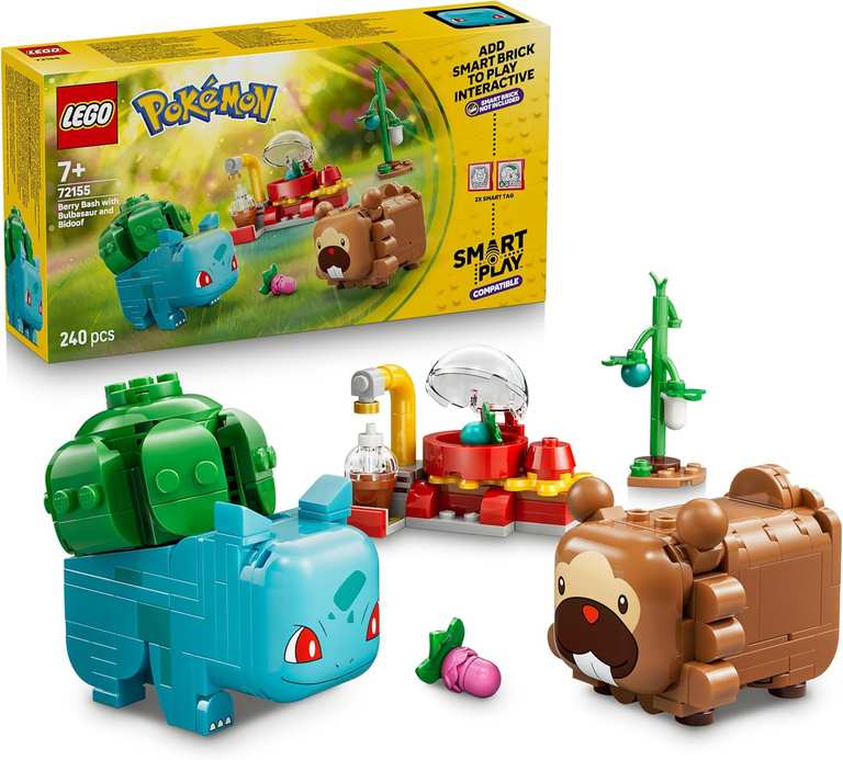 LEGO Pokémon SMART Play: Berry Bash with Bulbasaur and Bidoof 72155