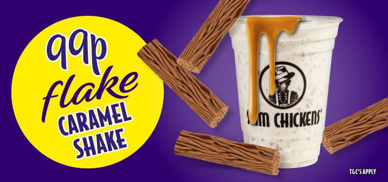 Caramel Cadbury Flake Milkshake - via app