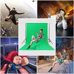 Miorkly Green Screen 1.8×2.8m Photo Backdrop with voucher Sold by Luoneng / FBA