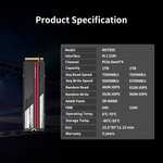 Netac NV7000 2TB NVMe 1.4 M.2 Internal SSD PCIe Gen4 SLC Caching Aluminum Heatsink - £132.79 with voucher, sold by Netac @ Amazon