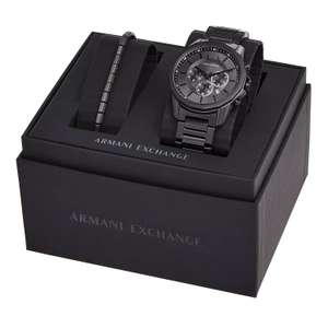Armani Exchange Stainless Steel Watch & Bracelet Gift Set £134 Delivered with code @ H Samuel