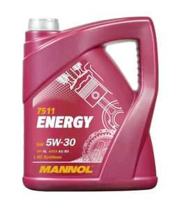 5Ltr Mannol ENERGY 5w30 Fully Synthetic Engine Oil - £13.76 W/Code (UK Mainland A/B) @ carousel_car_parts