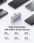 VRURC Mini Power Bank 5000mAh, 20W Fast Charging PD 18W QC 3.0 USB C Battery Pack Ultra Slim sold by VRURC-UK FBA