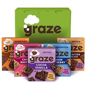 Graze Snacks - Healthy Snacks Selection box - Total 20 bars £9.99 @ Amazon / Dispatches and sold from Graze Official