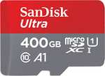SanDisk Ultra 400GB microSDXC Memory Card + SD Adapter with A1 App Performance Up to 120 MB/s, Class 10, U1