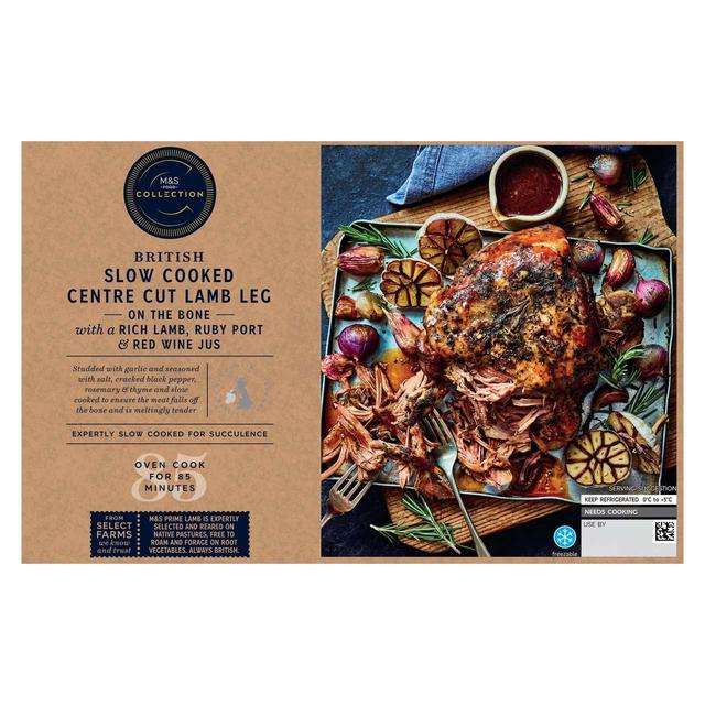 M&S Slow Cooked British Whole Leg of Lamb 1.72kg