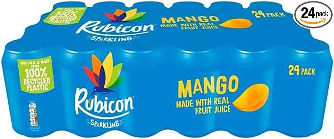 Rubicon Sparkling Mango / Passion 24 x 330ml - Warehouse Deal