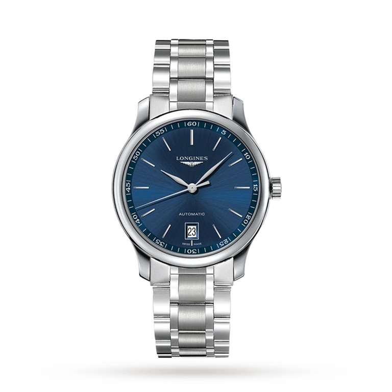 Up to 50% off the sale e.g. Longines Master Collection 39mm Mens Watch - Blue - £825 delivered @ Goldsmiths