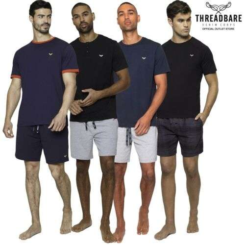 Men Threadbare Short Sleeve Pyjama Set Casual Loungewear 2 Piece Lounge Set sizes S - 2XL - Sold by threadbare_outlet