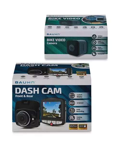 Bike/Car Front & Rear Dashcam – 720P Dual Lens, 32GB, at Aldi - £19.99 ...