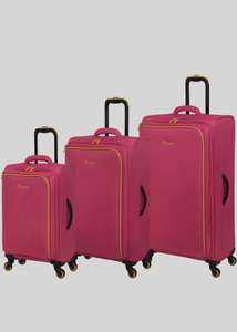 IT Luggage Coral Soft Shell Suitcase | 3 sizes from £35-£55 free C&C / delivery on orders over £40 @ Matalan
