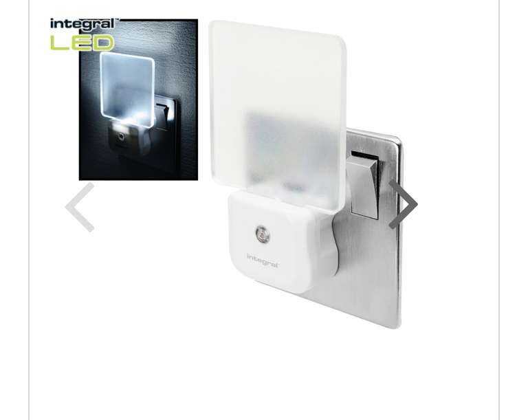 Integral LED Plug In Nightlight free click & collect £3.98 @Toolstation