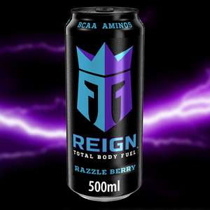 24 x Reign Total Body Fuel Razzle Berry 500ml Cans (Best Before End November 2022) £16.99 @ Discount Dragon