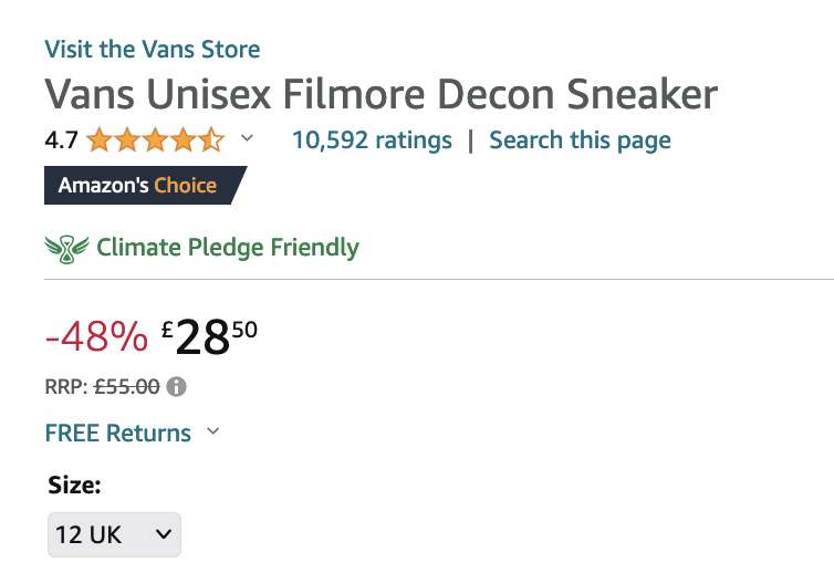 Vans Unisex Filmore Decon Sneaker - selected sizes