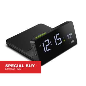 BC21 Braun Digital Wireless Charging Alarm Clock - Black £54 delivered @ Braun