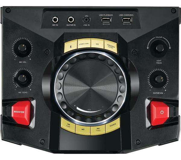 JVC MX-D528B Bluetooth Megasound Party Speaker - Black Peak: 350 W - RMS: 200 W / FM Radio