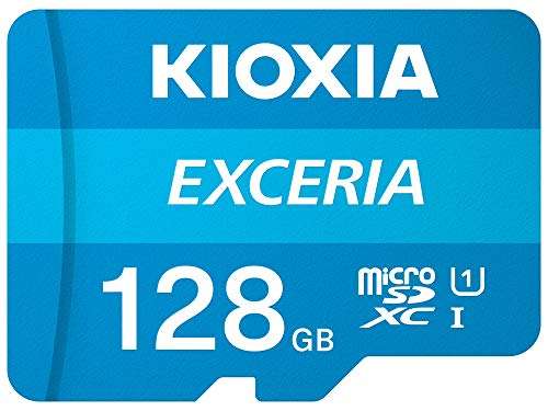 KIOXIA 128GB EXCERIA microSD Memory Card U1 Class 10 100MB/s Max Read Speed, 64gb - £4.10, 128gb - £8.99 @ Amazon