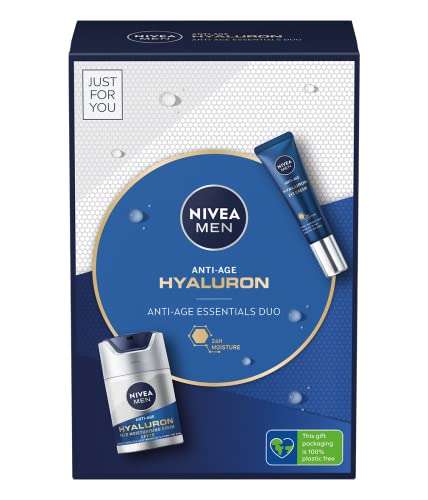 Nivea Men Hyaluron Anti-Age Duo - Incl. Moisturiser 50ml & Eye Cream 15ml £10 @ Amazon
