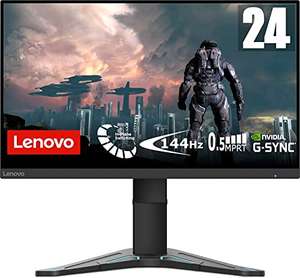 Lenovo G24-20 24 Inch FHD (1080p) Gaming Monitor (IPS Panel, 165hz, 1ms G2G, HDMI, DP) Freesync Premium/G-Sync compatible
