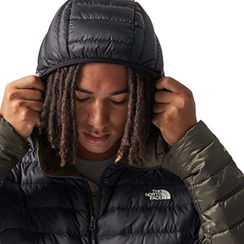 THE NORTH FACE - Men's Resolve Down Hoodie, New Taupe Green/Black sizes S - L £72 @ Amazon