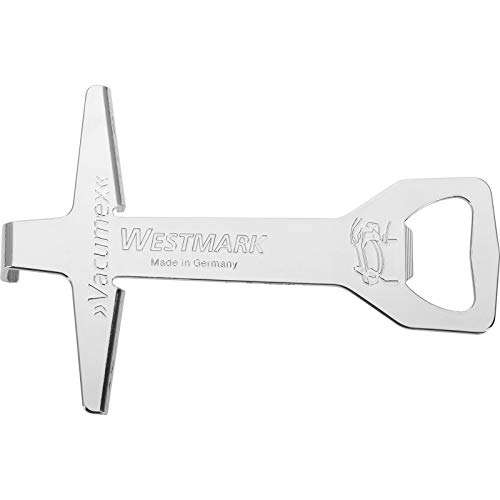 Westmark Lid Opener with Bottle Opener, Length: 13.1 cm, Steel, Chrome-plated, Vacumex, Silver £5.41 @ Amazon