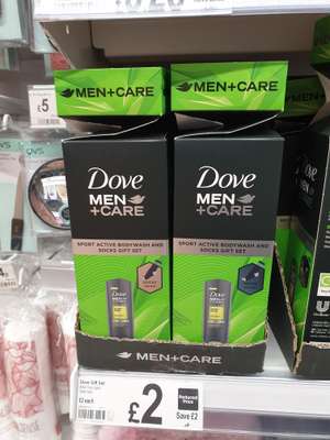 Dove Men Care Active Fresh Shower Gel & Socks Gift Set - £2 @ Asda Sealand Road Chester