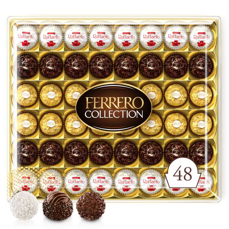 Ferrero Collection Christmas Chocolate Box, 48 Chocolates, 518g S&S £13.29/£11.89