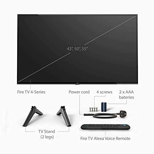 Amazon Fire TV 50-inch 4-series 4K UHD smart TV - £299.99 Prime exclusive @ Amazon