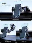 TOPK Car Phone Holder, [2023 Military-Grade Suction & Hook ] Phone Holder for Cars 4 in 1