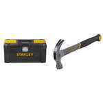 Stanley STST1-75518 Essential 16" Toolbox with Metal latches & Curved Claw Hammer 570g £10.50 @ Amazon
