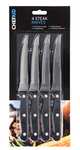 Chef aid Stainless Steel Serrated Steak knife Set, Set of 4 Durable Multipurpose Kitchen Knives with Comfort Grip - £5.24 @ Amazon