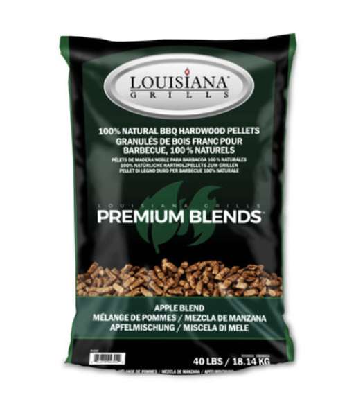 BBQ Louisiana Grills Wood Pellets 18KG Bag - 4 Different Blends Competition, Charcoal, Apple or Hickory W/code (UK Mainland)