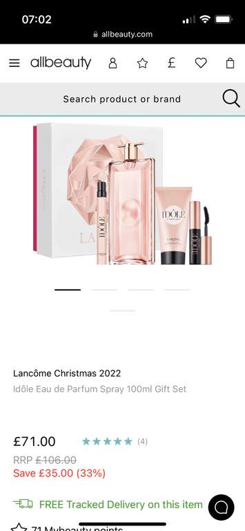 Lancôme Christmas 2022 Idôle Eau de Parfum Spray 100ml Gift Set £71 FREE DELIVERY @ All Beauty