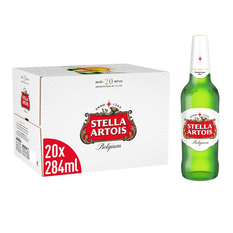 20 Stella Artois Premium Lager Beer (284ml) Bottles - £8.99 @ Lidl Southend