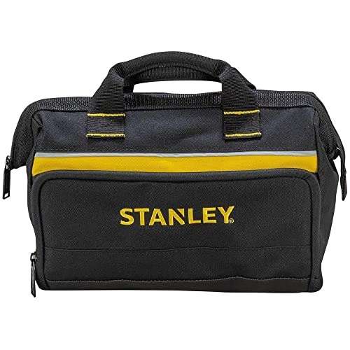 STANLEY Tool Bag 30 x 25 x 13 cm with 8 Interior 2 Exterior Pockets and Reinfored Base