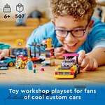 LEGO 60389 City Custom Car Garage Toy Set with 2 Customisable Cars