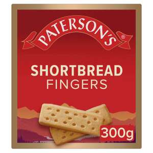 Paterson's Shortbread Fingers 300g (More Card Price)