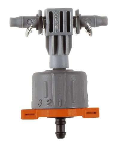 GARDENA Micro-Drip System Adjustable Inline Drip Head: Pressure-equalizing drip head for plant troughs - £8.54 @ Amazon