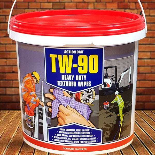 Action Can TW-90 Heavy Duty Textured 100 Hand Cleaning Wipes £5.99 (Min Spend £20) @ Discount Dragon