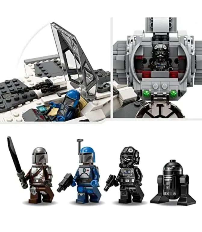 LEGO Star Wars 75348 Mandalorian Fang Fighter vs. TIE Interceptor Set - R2-E6 droid figure (2 starfighters). Free click and collect