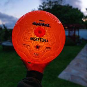 Tangle NightBall LED Light Up Orange Basketball - Free Click & Collect