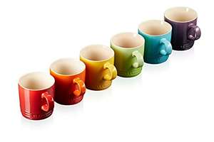 Le Creuset Stoneware Rainbow Mugs, 350ml, Set of 6 £64 @ Amazon