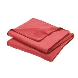Fleece Ivory / Red - Plain Fleece Throw £4 and 10% off with Clubcard - Free Collection @ B&Q