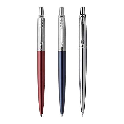 Parker Jotter London Trio Discovery Pack: Ballpoint Pen , Gel Pen & Mechanical Pencil (Stainless Steel) £14.55 @ Amazon