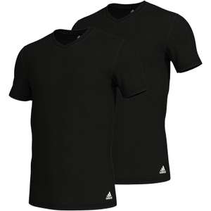 Men's Adidas 2 Pack T-Shirt - Black Colour or Assorted