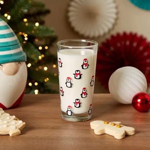 Christmas Glass Tumblers - 70p + Free Click & Collect @ Dunelm